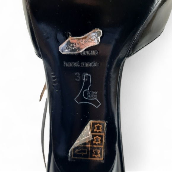 LUCCIA TACCI Handmade Chisel Toe Japanese Platform Chain Anklet Pumps Heels 6 - Picture 13 of 15